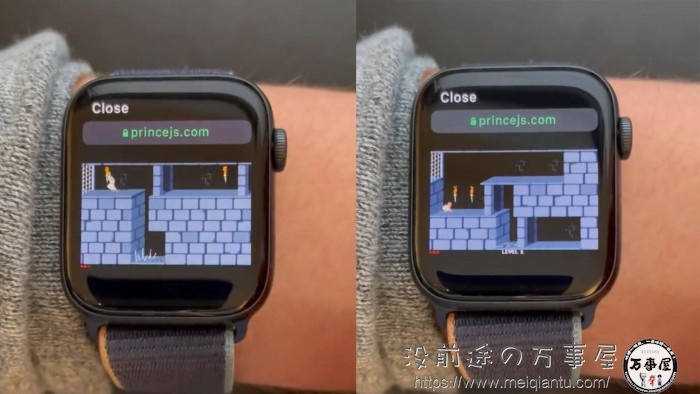 歪果仁真会玩，Apple Watch成功运行经典1989年版《波斯王子》游戏-1