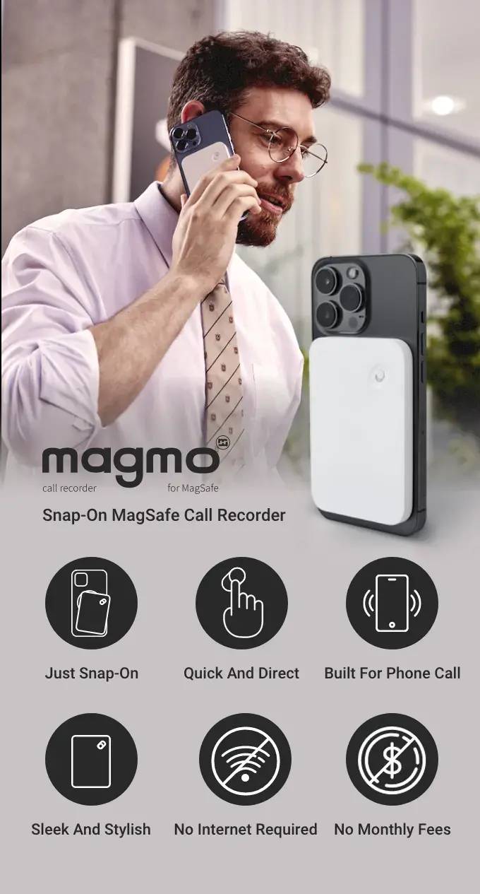 Magmo众筹中：为iPhone提供物理通话录音 - 万事屋